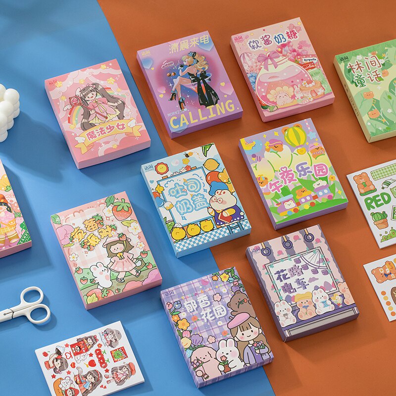 50 Miếng dán hình trang trí sổ tay Midoo dễ thương diy