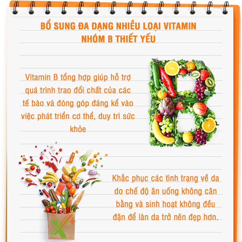 Viên uống Vitamin B tổng hợp DHC Nhật Bản bổ sung 8 loại vitamin B thực phẩm chức năng X6-DHC-MIX | Thế Giới Skin Care