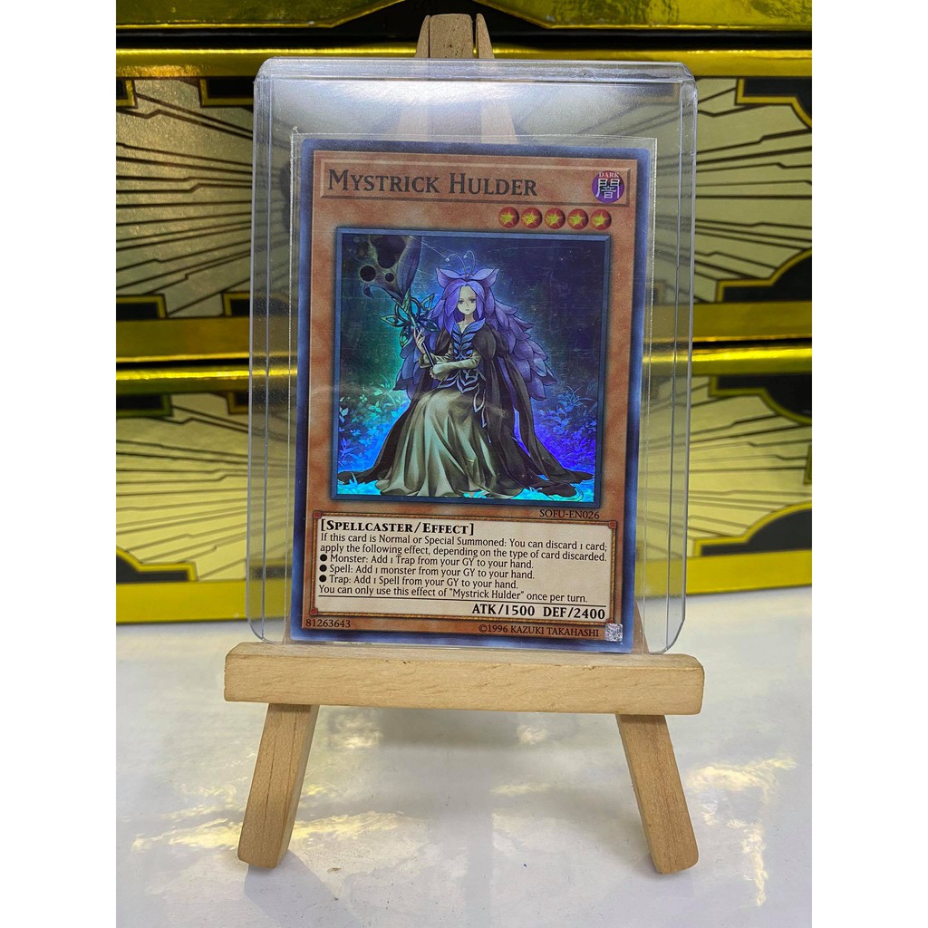 [ Dưa Hấu Yugioh] Lá bài thẻ bài Mystrick Hulder – Super Rare - Tặng bọc bài nhựa bảo quản