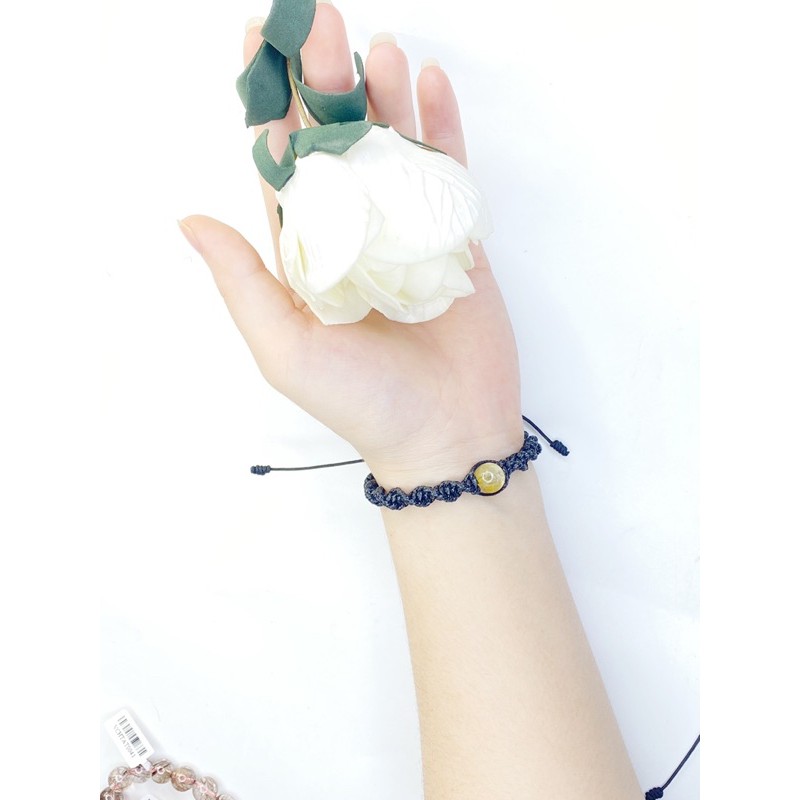 Vòng tay handmade đá ngũ hành phong thủy cho người mệnh Thổ - mệnh Kim KAIA