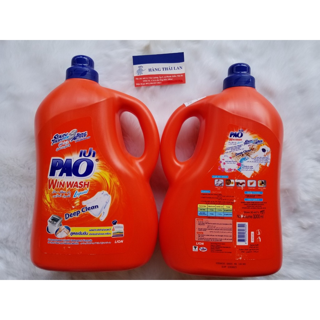 Nước giặt Pao Win Wash Thái Lan 3000ml