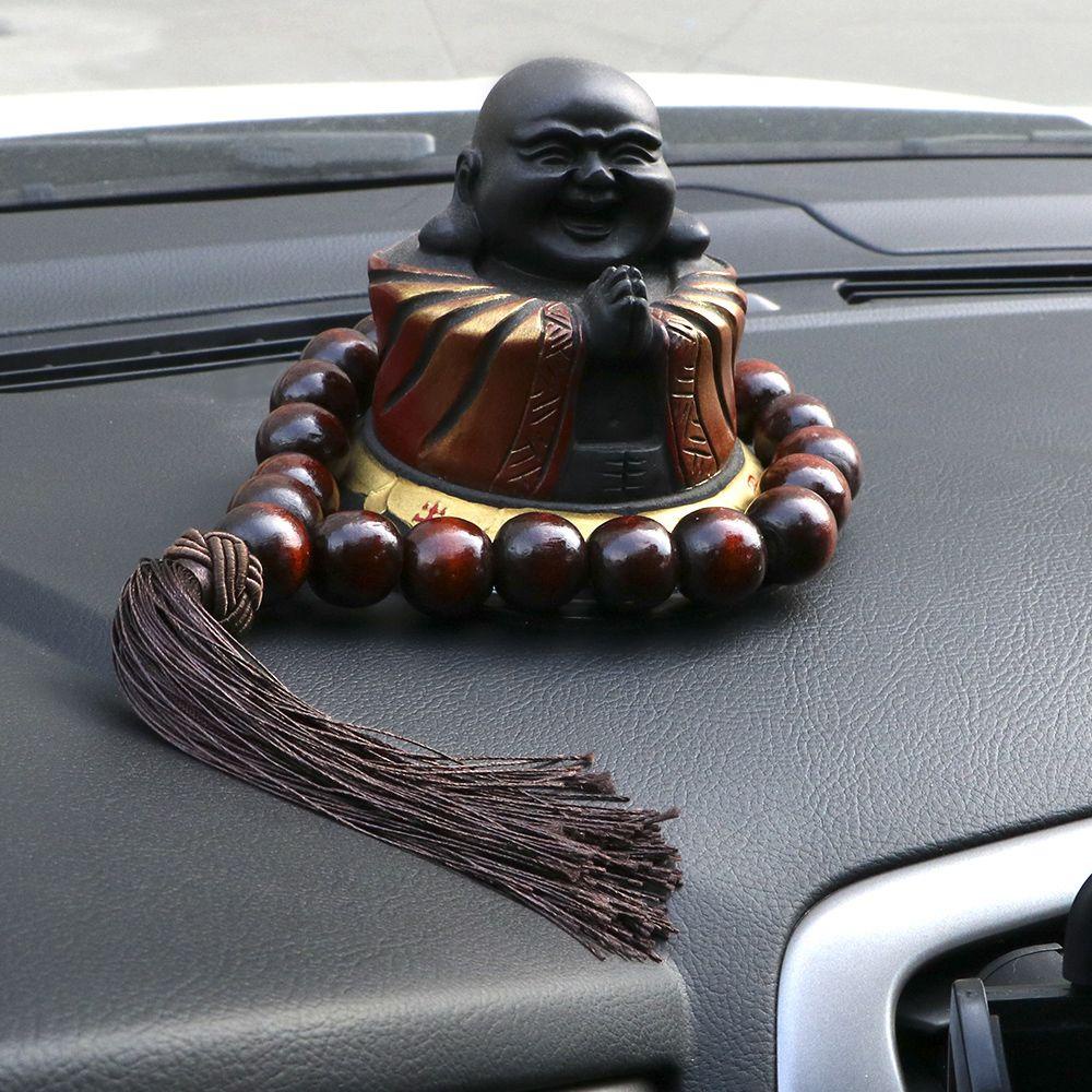 Dây Treo Trang Trí Gương Chiếu Hậu Xe Hơi In Biểu Tượng May Mắn Độc Đáo