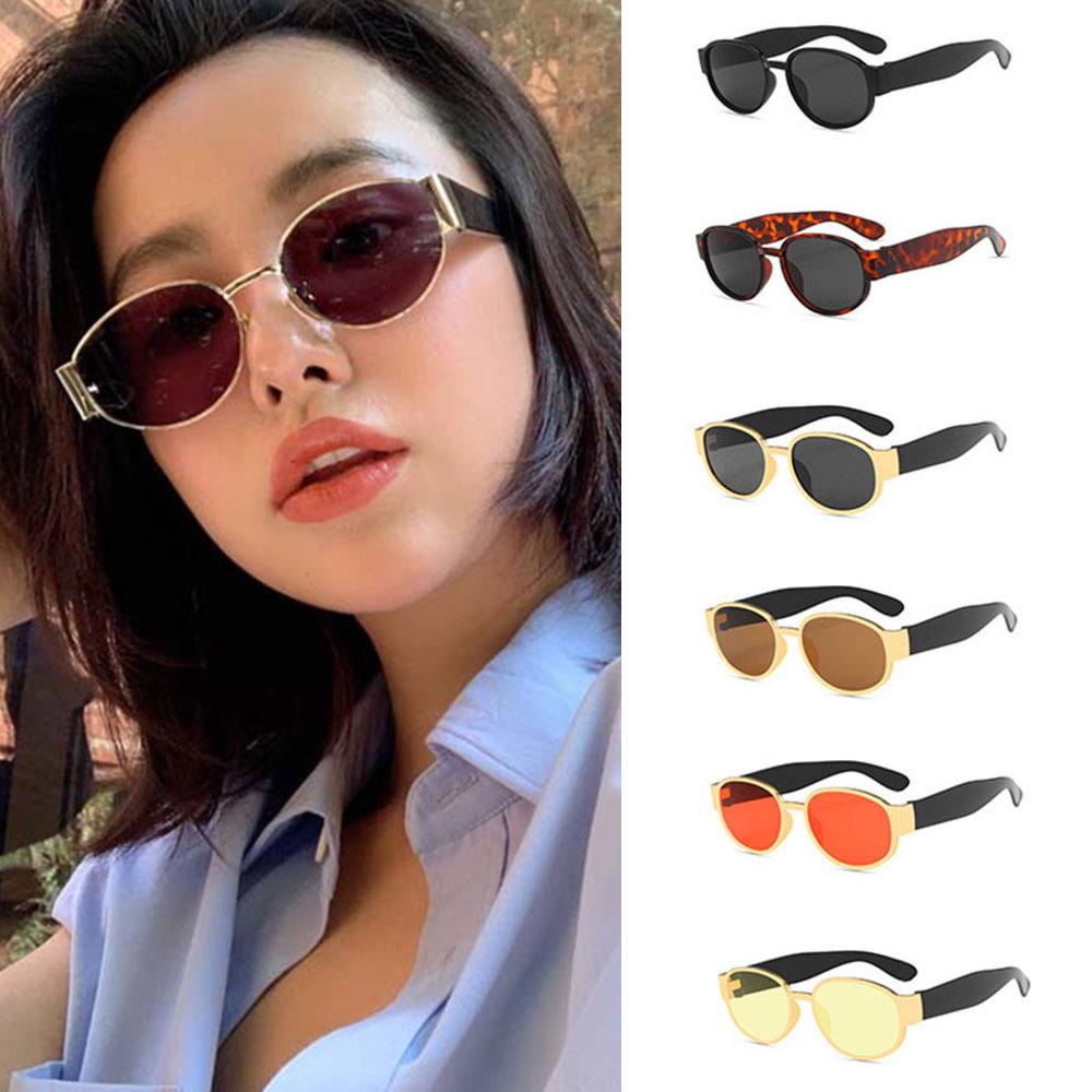 Kính Mát Gọng Oval Phong Cách Vintage Thời Trang