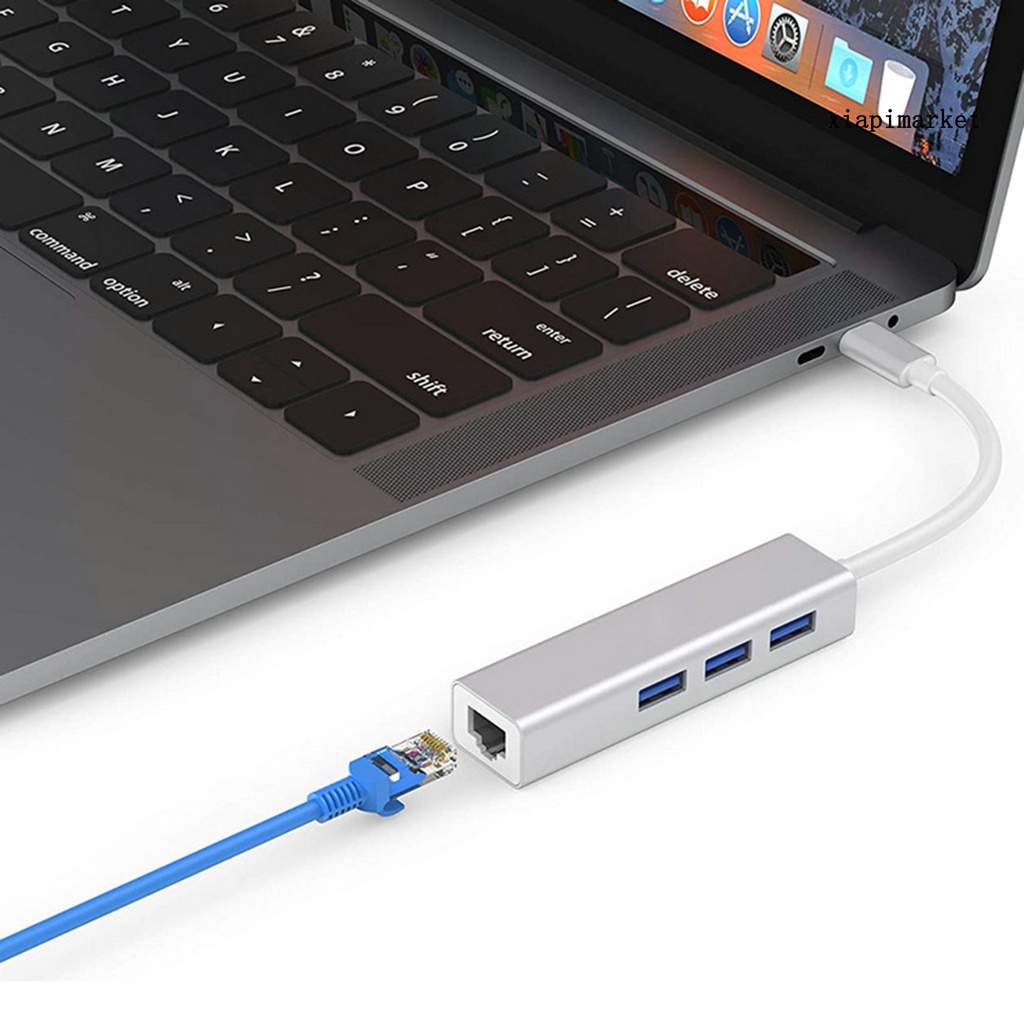 LOP_USB3.0 Wire Hub LED Indicator Design Strong Heat Dissipation 4-in-1 Widely Compatible USB Hub for Computer