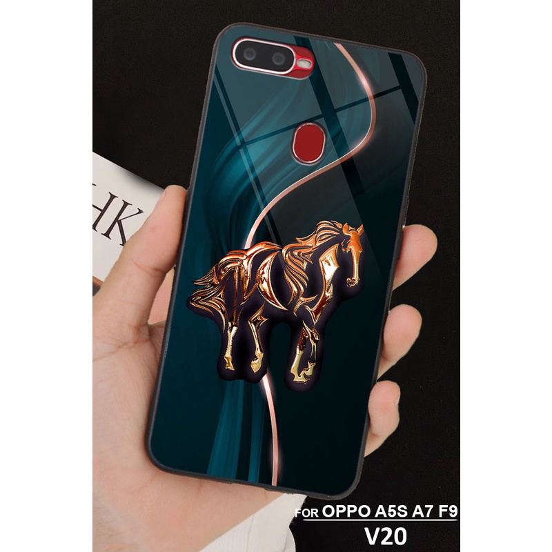 ỐP LƯNG 3D HÌNH RỒNG VÀNG -NGỰA - SÓI ĐẲNG CẤP OPPO A5S, A7, F9