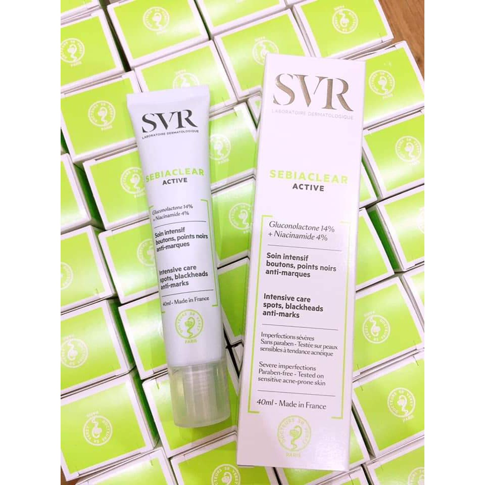Kem Dưỡng Làm Giảm Dầu Nhờn SVR Sebiaclear Active 40ml