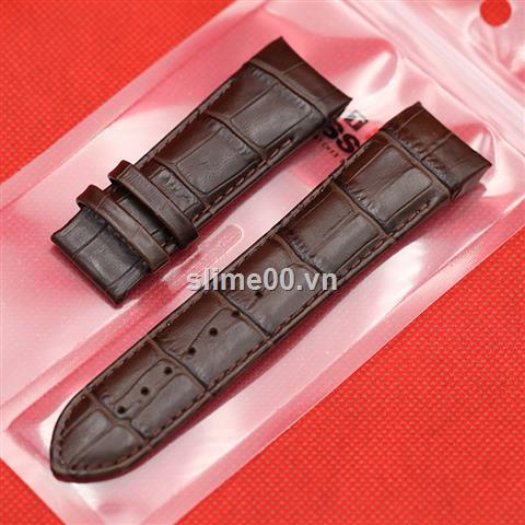 Dây đeo da cho đồng hồ nam T035 1853 Kurtu T035627a t035407a 24MM