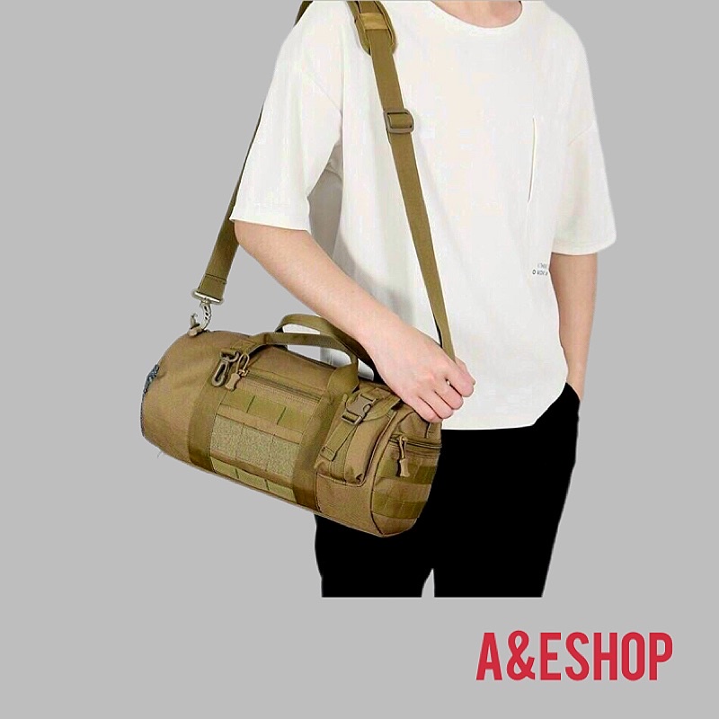 Túi Xách Nam Kiểu Túi Trống Mini Thể Thao Vải Dù Quân Đội Túi Tập Gym Du Lịch Đa Năng -A&ESHOP 9999