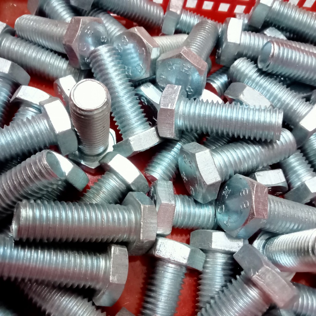 Bulon 5li dài 2F ren suốt bulon kẽm cứng cáp ren đều chuyên dùng trong xây dựng