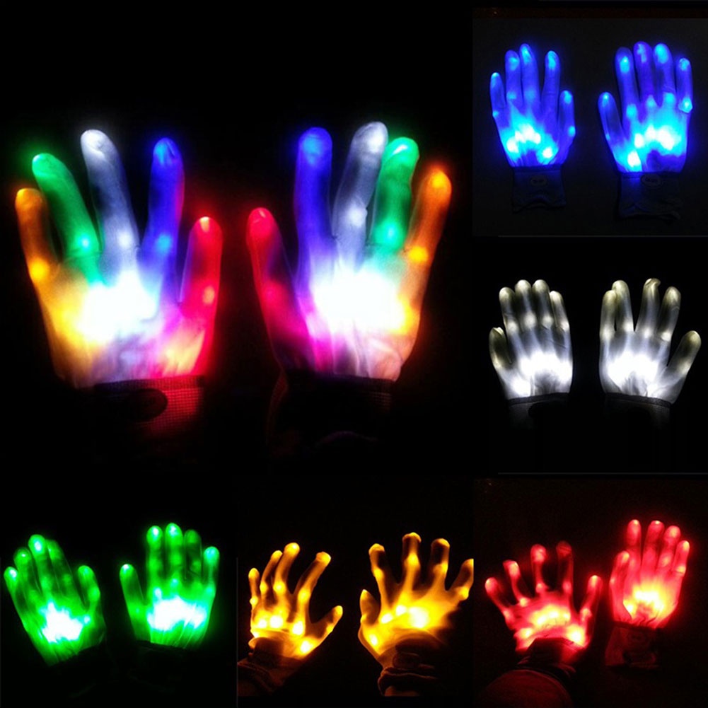1 Đôi Găng Tay Gắn Đèn LED Thời Trang