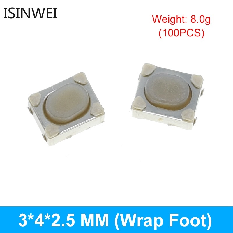 Set 100 Công Tắc Nhấn 3*6 3*4 4*4 SMD 2Pin 4Pin 3x4x2 3x6x4.3 3x6x2.5 3x6x5 4x4x1.5*2.5 Chất Lượng Cao