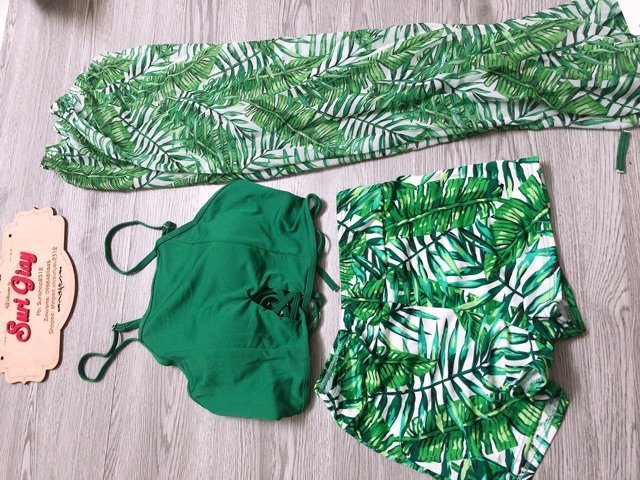 BỘ ĐỒ BƠI SET BA CHI TIẾT DÂY BUỘC SAU KÈM VÁY QUÂY SIÊU XINH | BigBuy360 - bigbuy360.vn