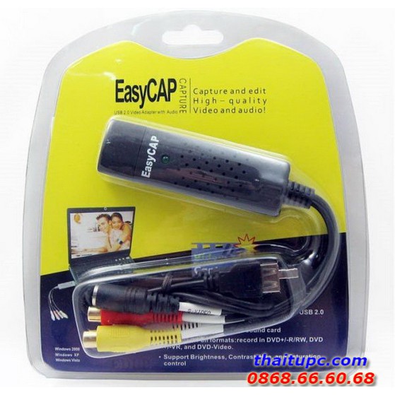 USB ghi hình AV, Svideo Easier CAP DC60