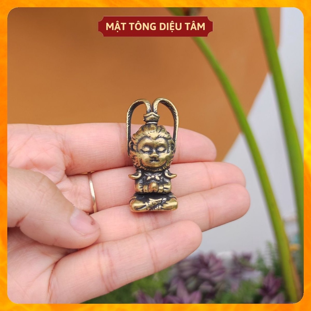 Tượng tôn ngộ không tề thiên đại thánh mini bày trang trí bàn trà, bàn làm việc phụ kiện trang trí bể cá tép cảnh