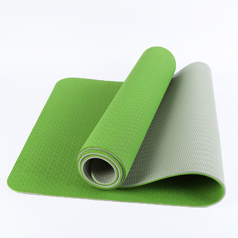Thảm Tập Yoga, Tập Gym 2 Lớp TPE Chống Trơn Trượt, Độ Bám Cao.