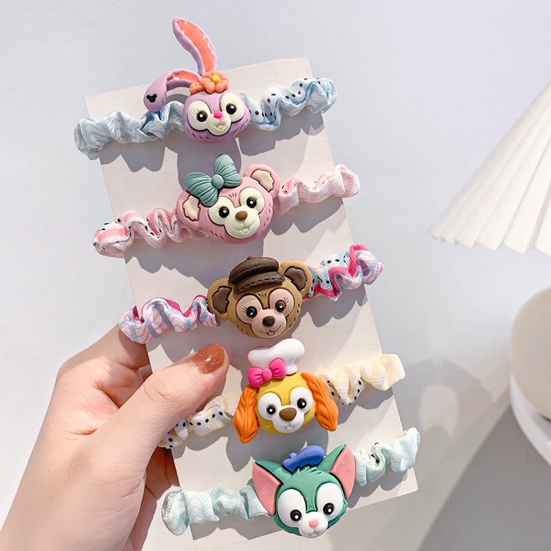 Dây Cột Tóc Họa Tiết Hoạt Hình Dễ Thương Cho Nữ