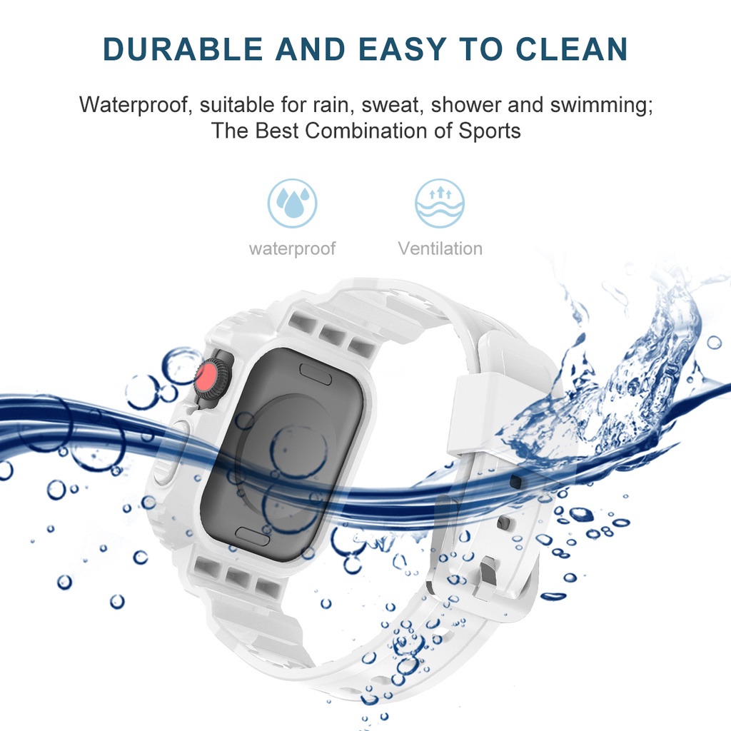 Dây Đeo Thay Thế Bằng Tpu Chuyên Dụng Cho iWatch 7/6/SE/5/4/3 41mm Dài 45mm Clory Cursion7