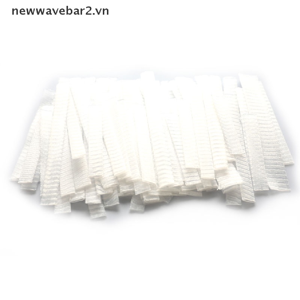 Set 50 Lưới Bọc Bảo Vệ Cọ Trang Điểm Màu Trắng