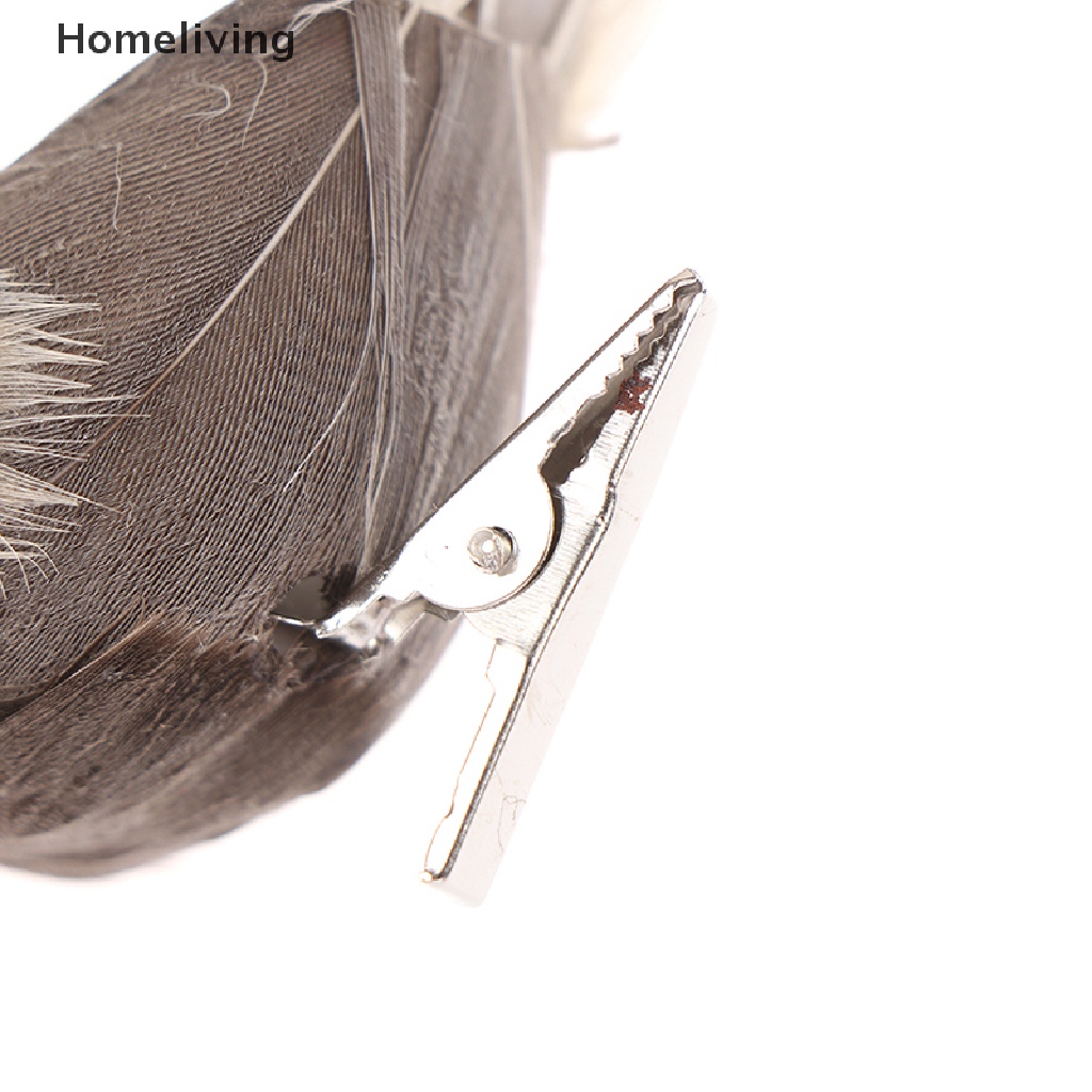 1 Chú Chim Giả Bằng Xốp Màu Xám Trang Trí Nhà Cửa Tiệc Cưới