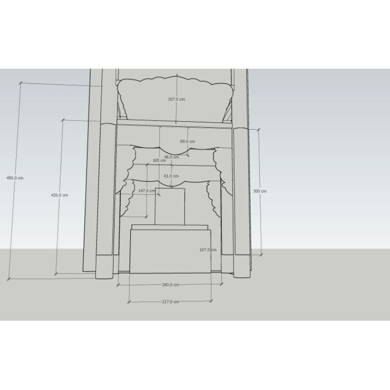 Bản vẽ thiết kế 3d đồ thờ gian thờ , tư vấn Miễn Phí