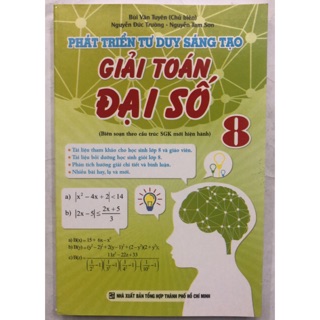 Sách - Phát triển tư duy sáng tạo giải toán Đại số 8