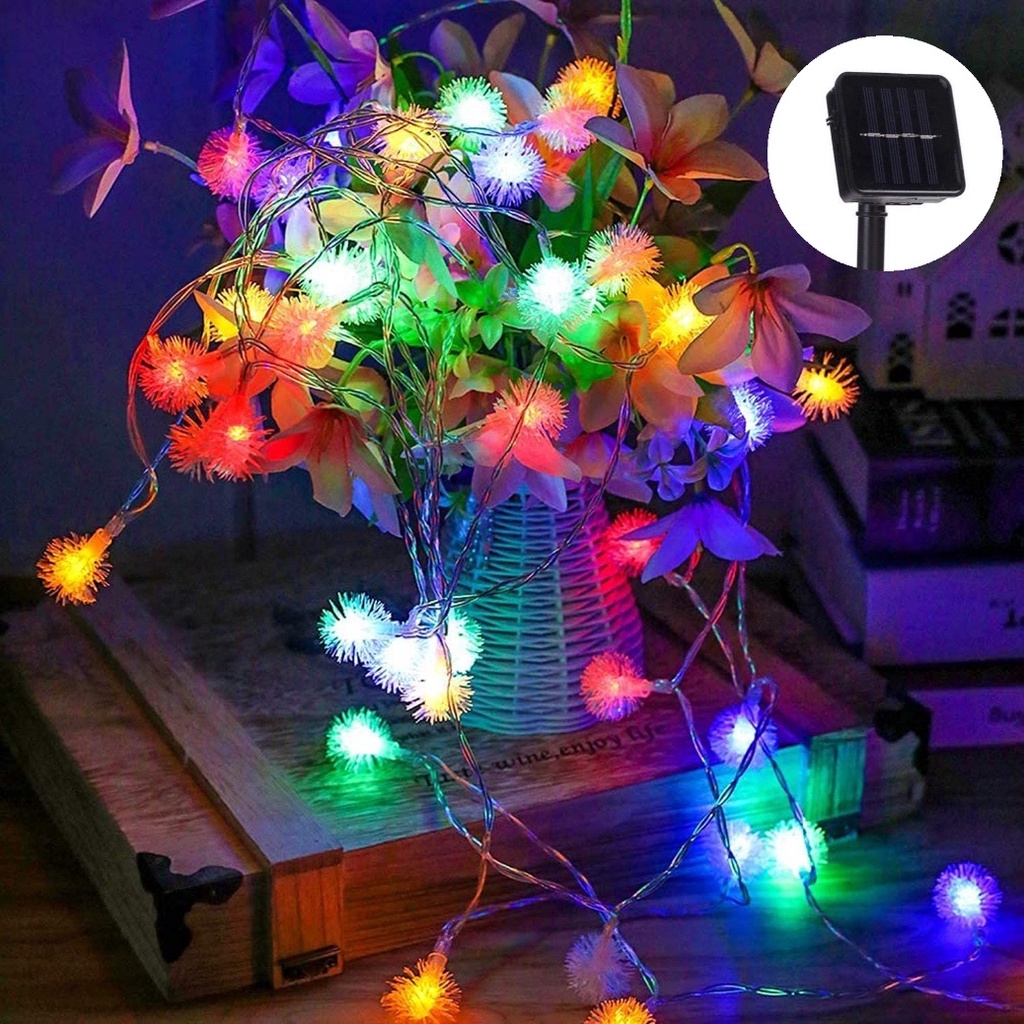 5M20LED Đèn Giáng sinh năng lượng mặt trời Đèn dây ngoài trời Đèn dây có thể kết nối lại 8 mẫu Đèn dây chống nước Thích hợp cho trang trí trong nhà và ngoài trời Trang trí Giáng sinh