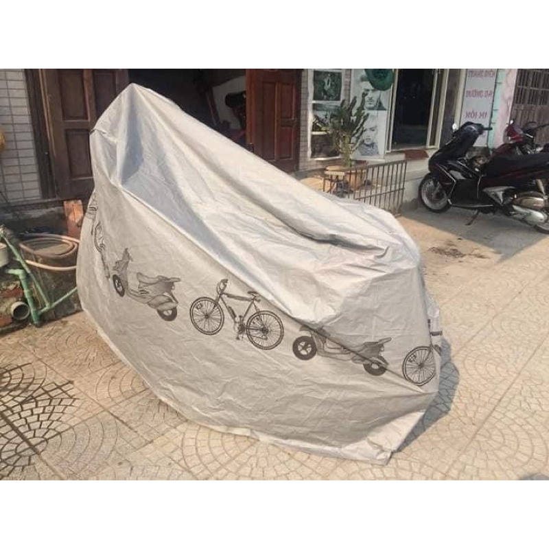 Bạt trùm xe máy che nắng
