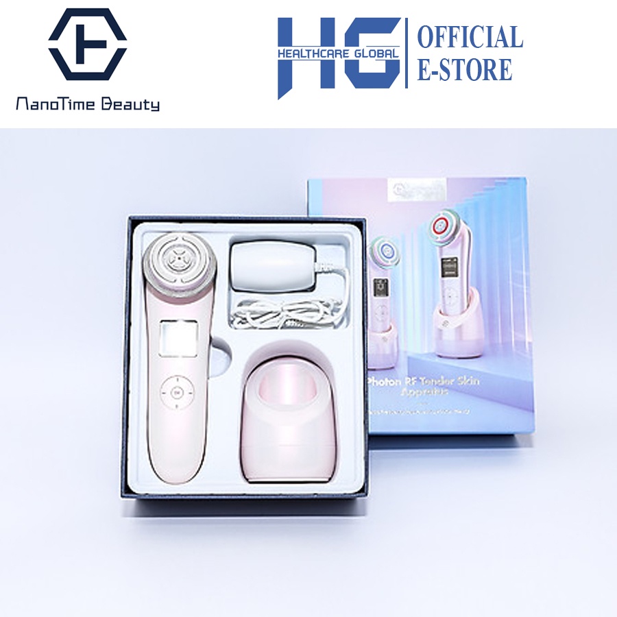 Máy Đẩy Tinh Chất ION Nóng Lạnh NanoTime Beauty F82E | Nâng Cơ Trẻ Hoá Da 9 in 1 - Công Nghệ Nano Photon RF, EMS...