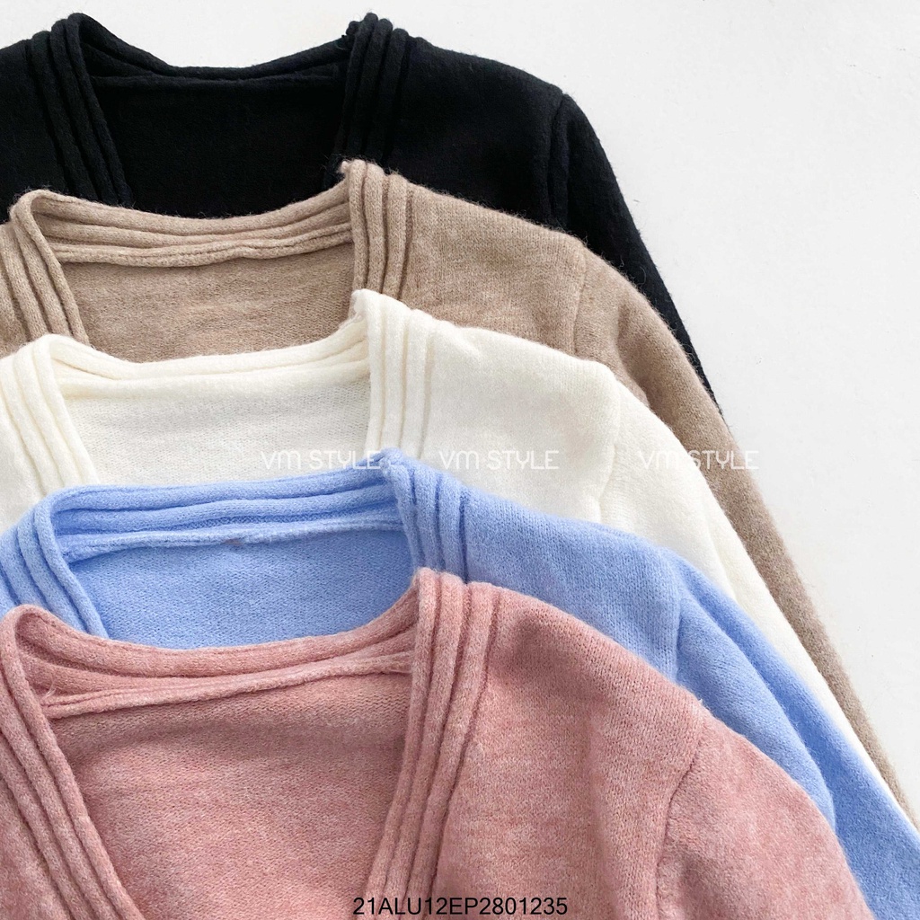 Set áo khoác len cardigan 1 nút viền gân + áo 2 dây len gân thời trang nữ ulzzang Hàn Quốc Fmstyle Saigon 21ALU11IA2401 | BigBuy360 - bigbuy360.vn