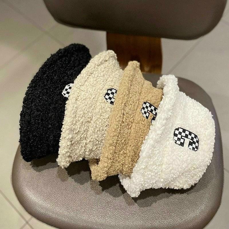 Mũ Lông Chữ C, Mũ Lông Cừu Chữ C Siêu Ấm Dễ Thương