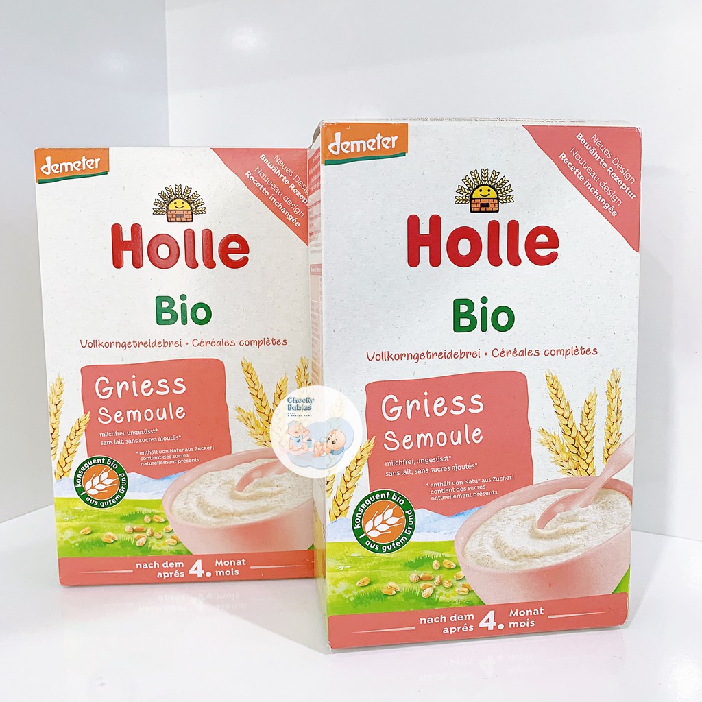 Bột ăn dặm lúa mạch, yến mạch Holle 4M - Hữu cơ, Organic