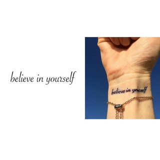 Khuôn hình xăm INKBOX chữ believe in yourself