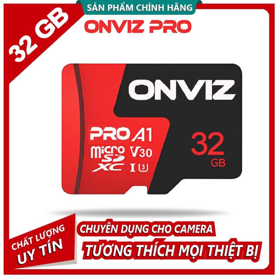 Thẻ nhớ ONVIZ Pro A1 class 10 U3 64/32 Gb dùng các loại camera như onvizcam, ezviz, imou...