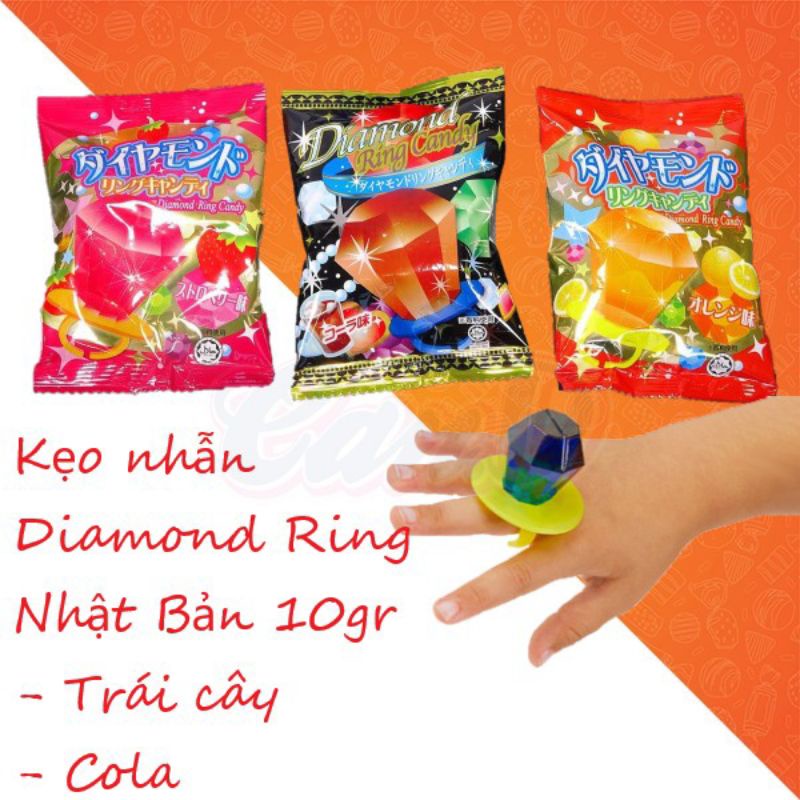 Kẹo mút nhẫn kim cương Nhật Bản