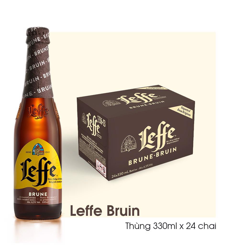 Bia Leffe Nâu (Leffe Bruin) Thùng 24 chai 330ml