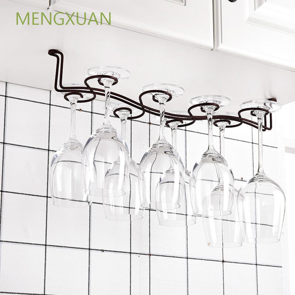 Giá đỡ treo ly rượu vang bằng kim loại dùng trang trí nhà bếp