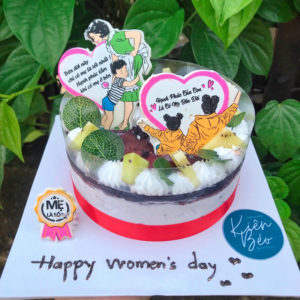 Hộp 10 khuôn socola in hình Quốc tế phụ nữ 3 - Chocolate mold Women's day 3 (MS 39) - Đồng Tiến Việt Nam