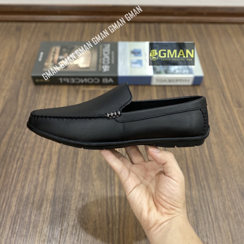 Giày da nam thiết kế da thật nguyên tấm đế cao su khâu chỉ bảo hành 1 năm TK0102
