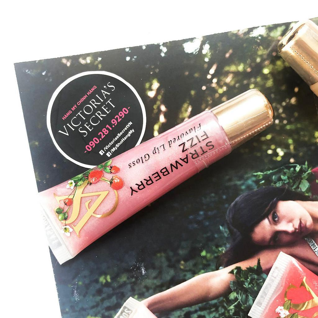 Son bóng cao cấp Strawberry Fizz hương dâu, Lip Gloss - Hàng nhập Victoria's Secret USA