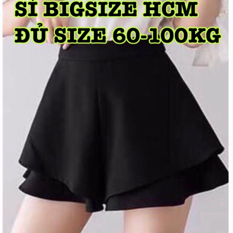 Quần short giả váy 2 tầng bigsize