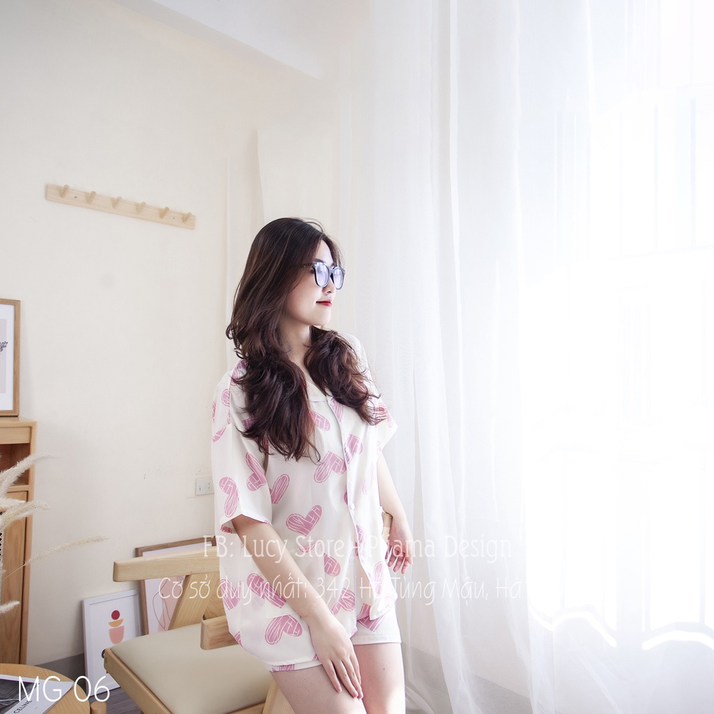 Đồ Ngủ Lụa Nữ - Bộ Pijama Nữ Mặc Nhà Kiểu Dáng Hàn Quốc, Siêu Đẹp Mềm Mát, Quần Áo Ngủ Cao Cấp LUCY | BigBuy360 - bigbuy360.vn