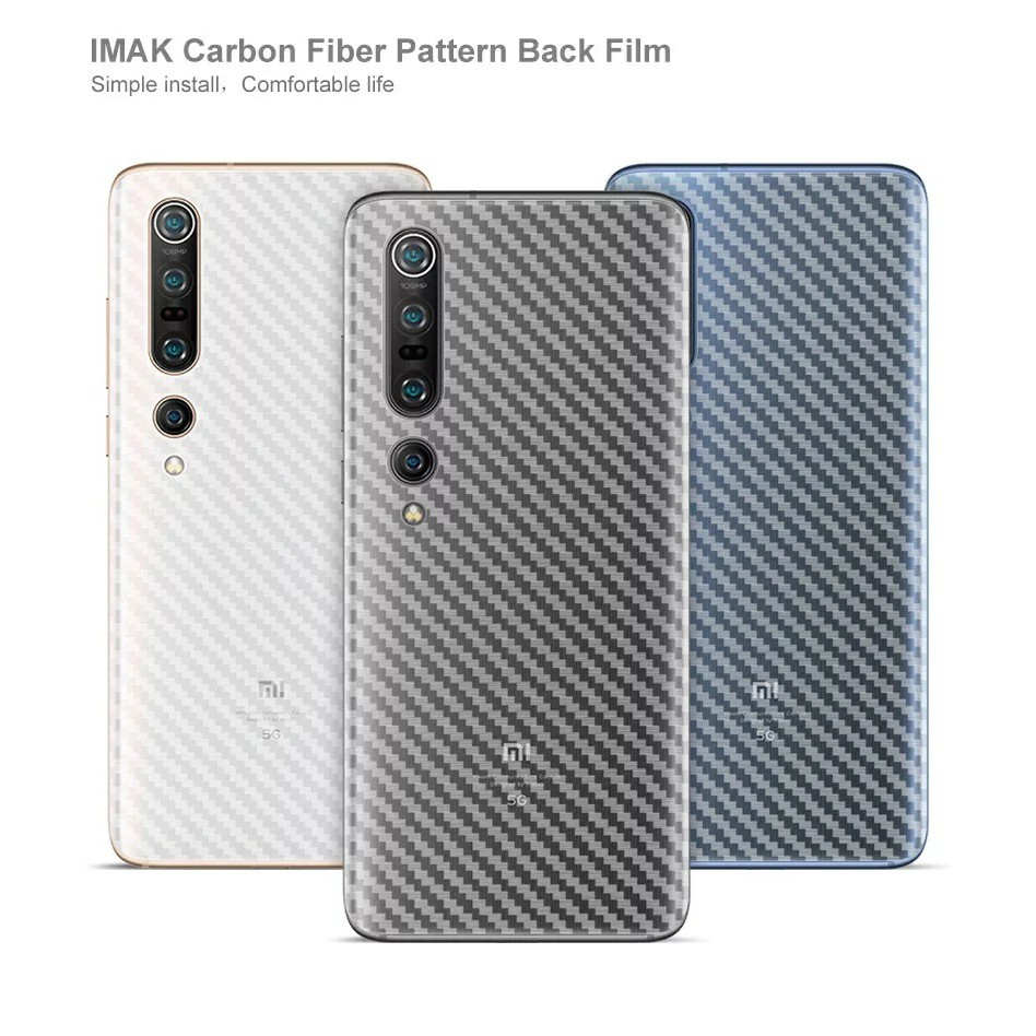 Dán lưng Carbon Xiaomi Mi 10 FREESHIP Từ 50k vân caro chống mồ hôi