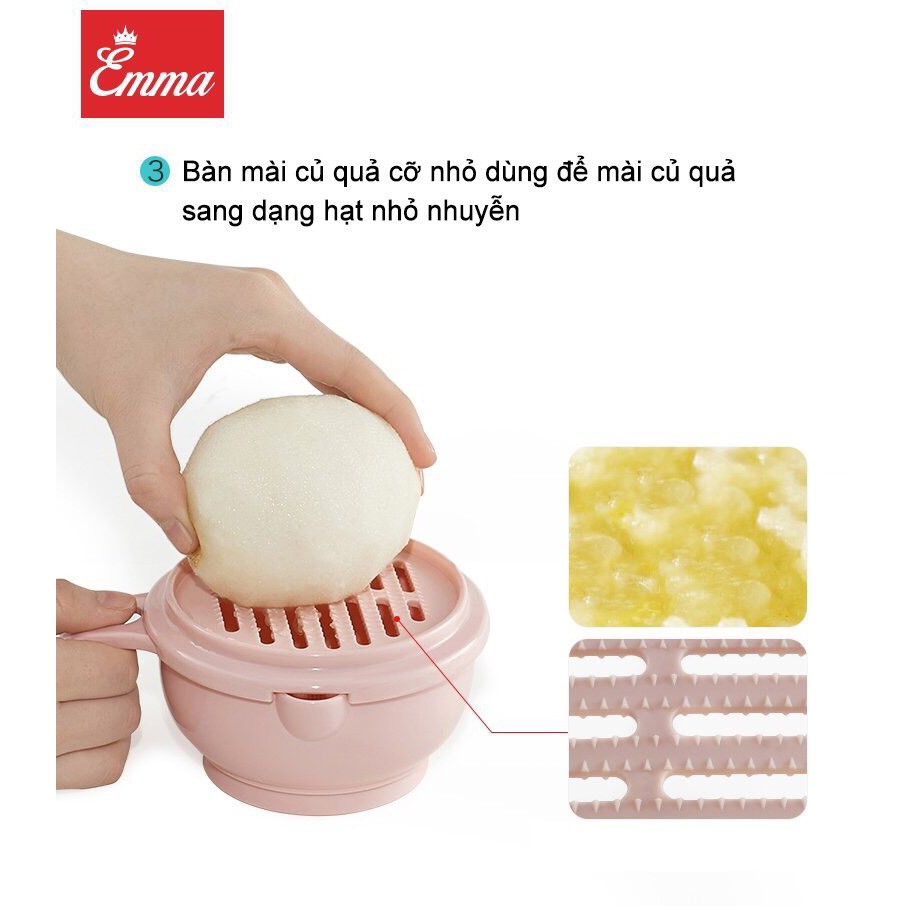 Bộ dụng cụ chế biến thức ăn dặm cho bé cao cấp Emma Kids