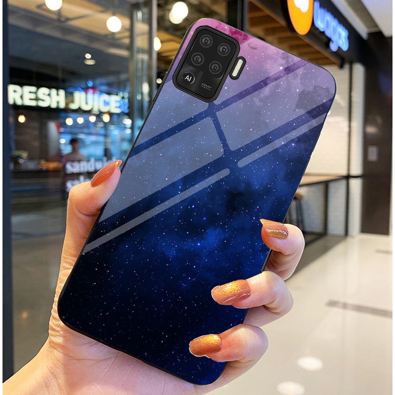 Ốp Lưng OPPO A94 Ốp kính bóng cao cấp Phi Hành Gia