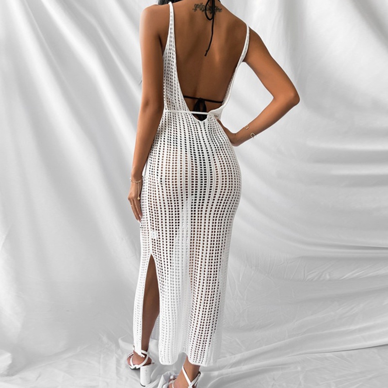 Brroa Áo Dệt Kim Mặc Ngoài Bikini Chống Nắng Thiết Kế Rỗng Gợi Cảm Cho Nữ