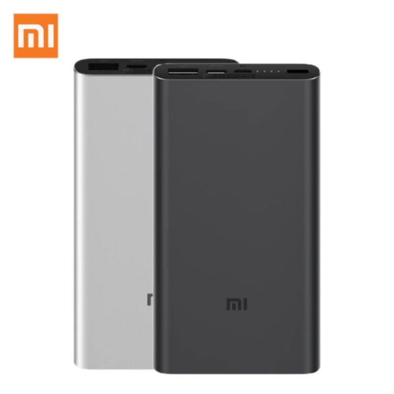 Sạc Dự Phòng Mi Gen 3 10000mAh Chuẩn Dung Lượng, 2 Cổng USB, Tích Hợp Cổng Type C