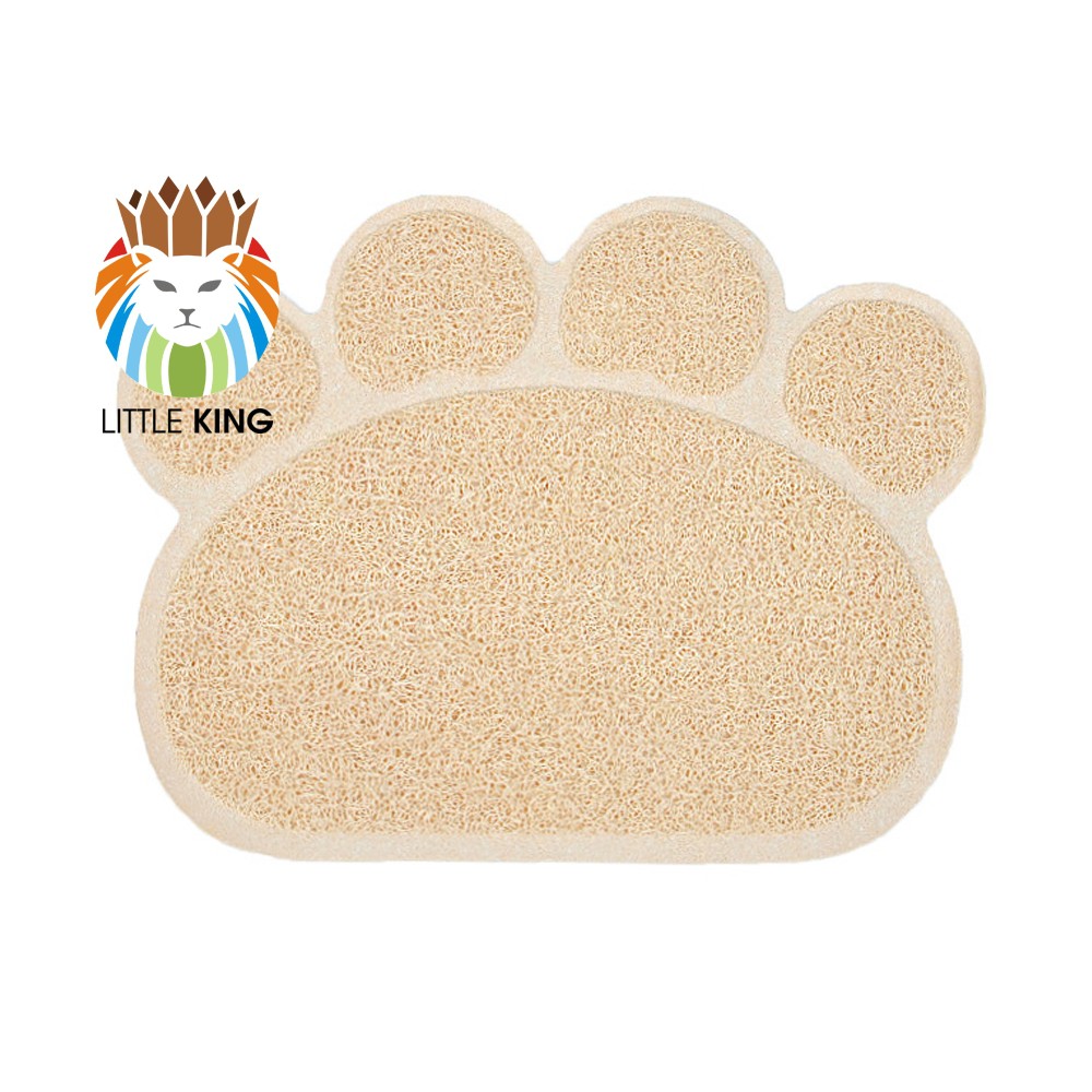 Thảm nhựa lót khay cát vệ sinh cho mèo chống bắt cát ra nhà, thảm lót sàn nhà Little King pet shop