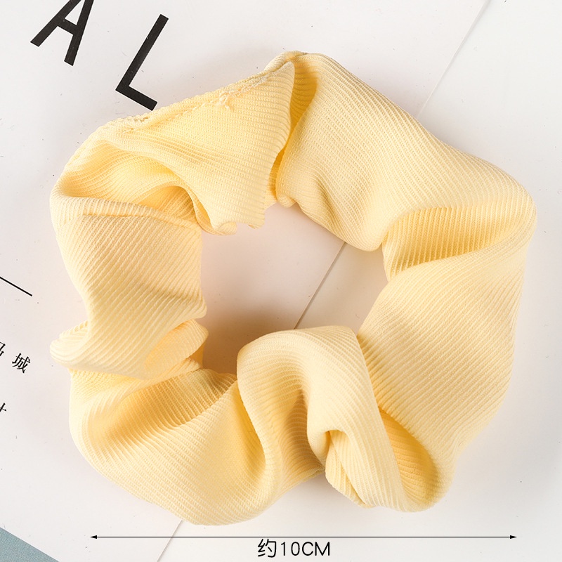 Dây cột tóc đuôi ngựa bằng vải co giãn màu sắc đơn giản cho nữ