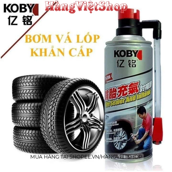 Chai bơm keo tự vá lốp xe máy ô tô khẩn cấp, vá lốp không săm, vỏ có săm thông minh