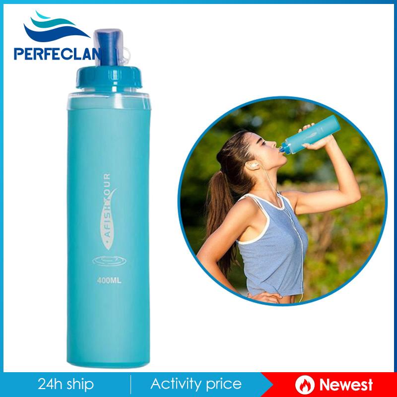 Bình Nước Thể Thao Bằng TPU Mềm Gấp Gọn Tiện Dụng